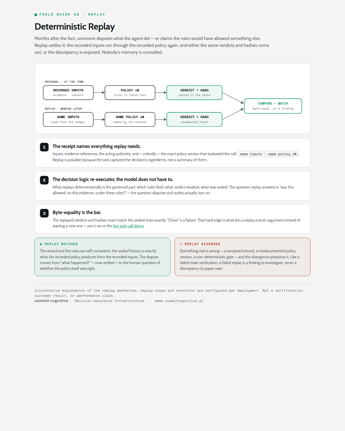 Deterministic replay field guide preview