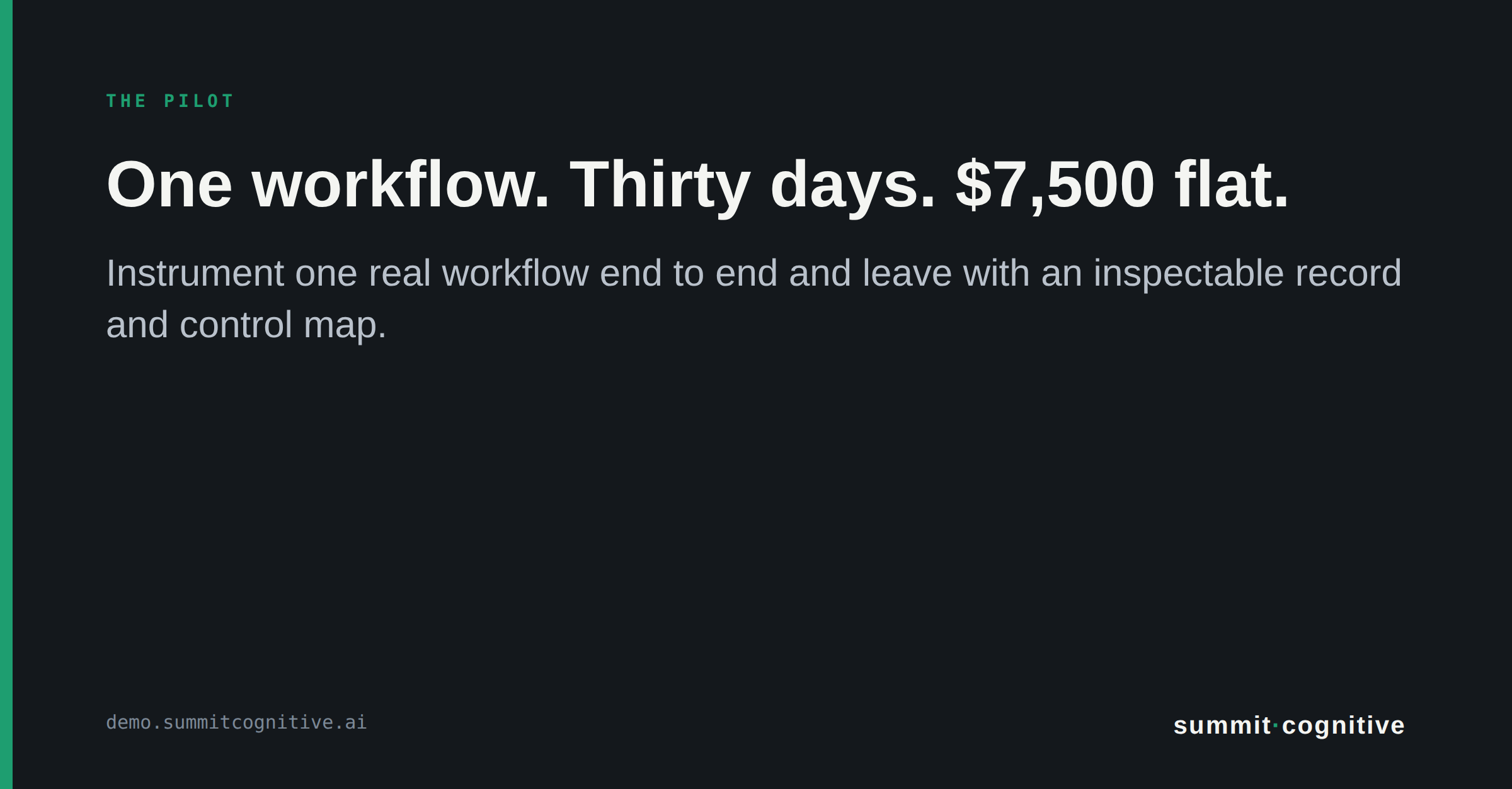 Social card: 30-day pilot